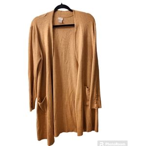 Chico’s Womens Sand  Knit Cardigan Size 3 (XL) NWOT